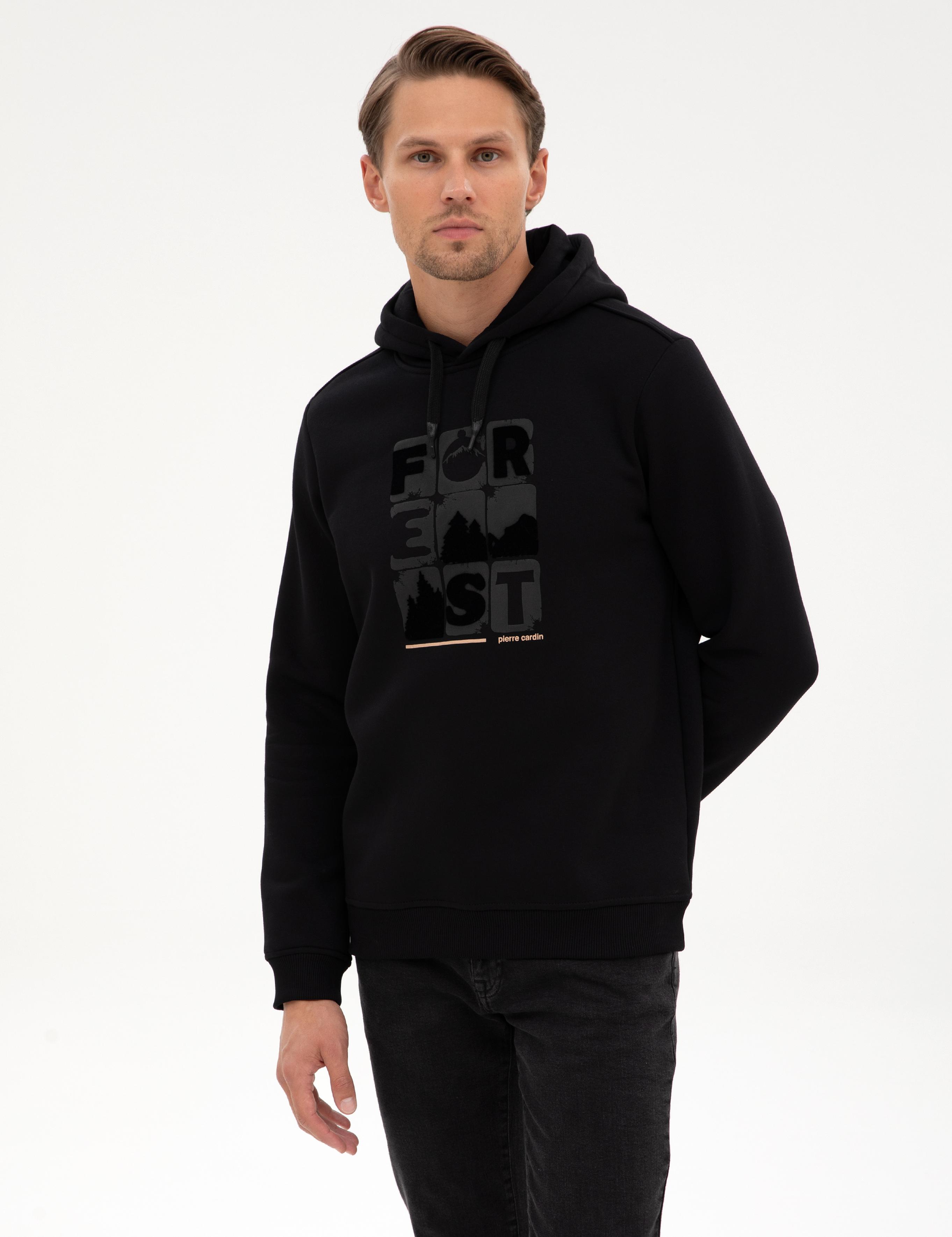 Siyah Regular Fit Sweatshirt