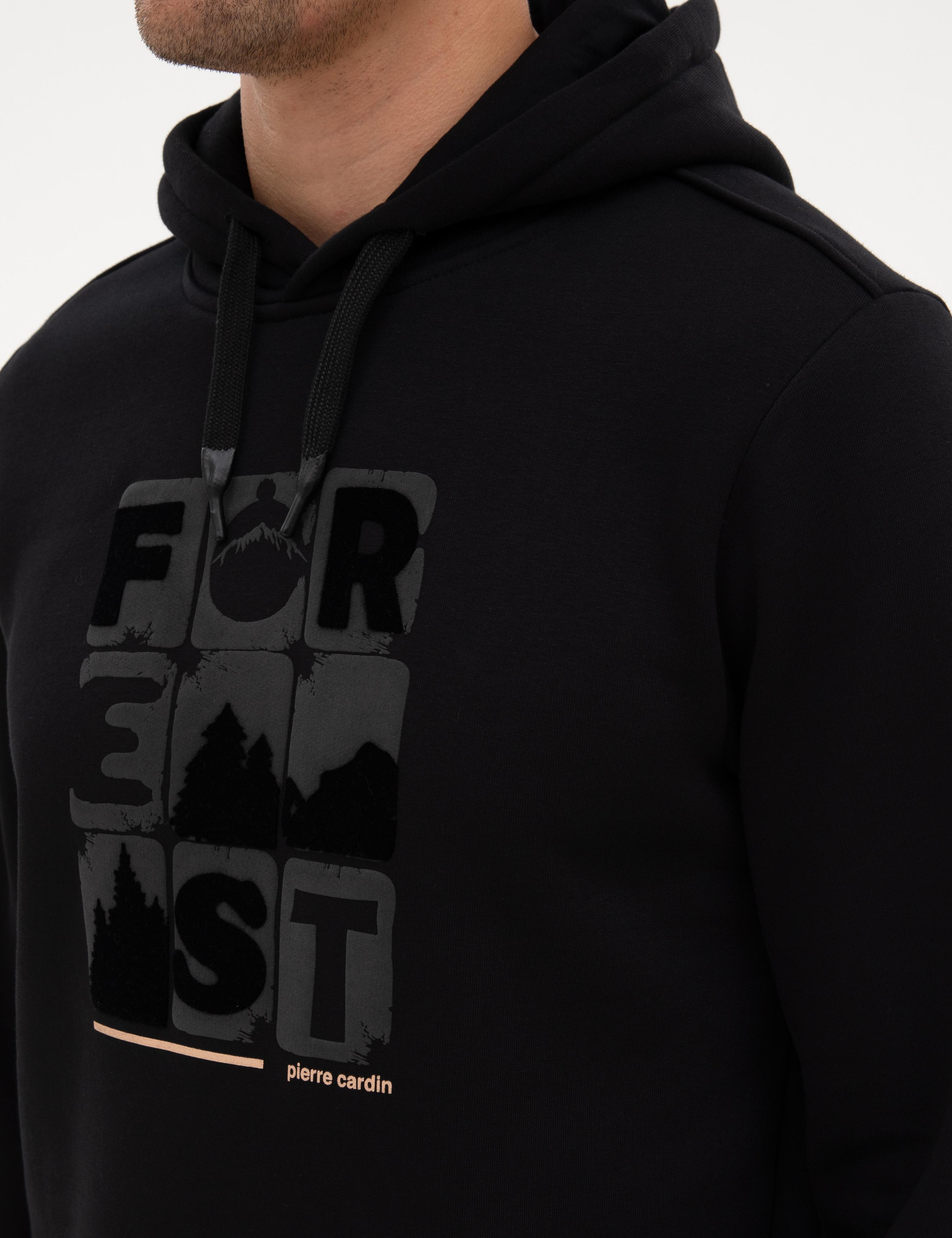 Siyah Regular Fit Sweatshirt