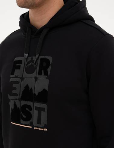 Siyah Regular Fit Sweatshirt