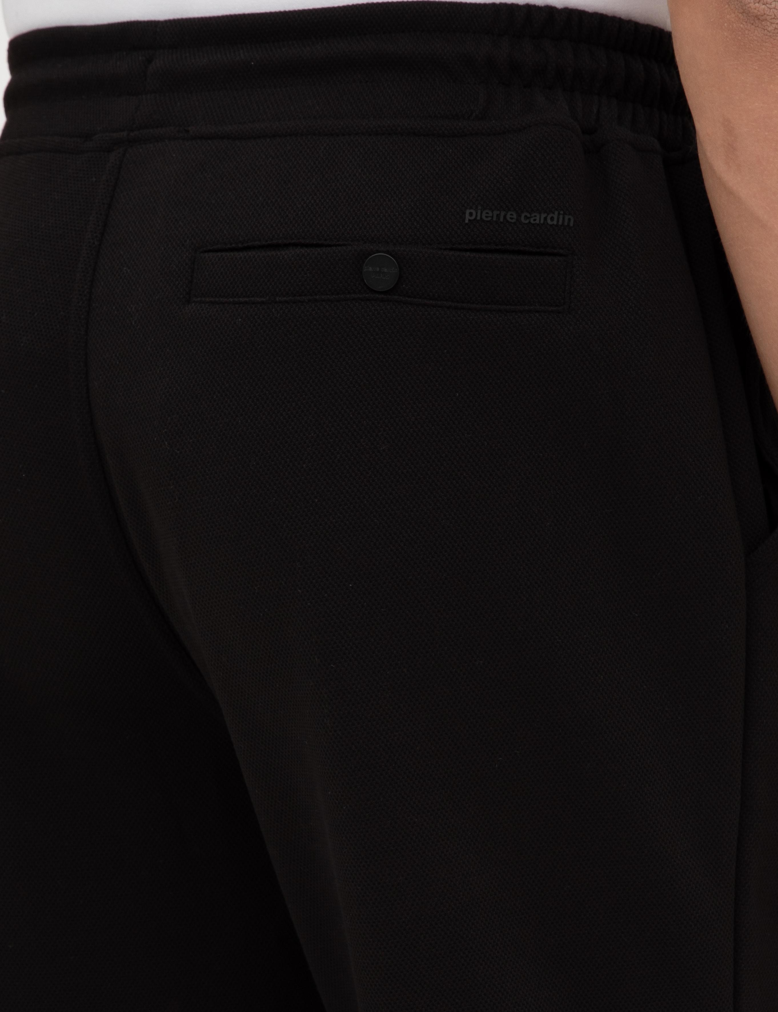 Siyah Slim Fit Duble Paça Eşofman Altı