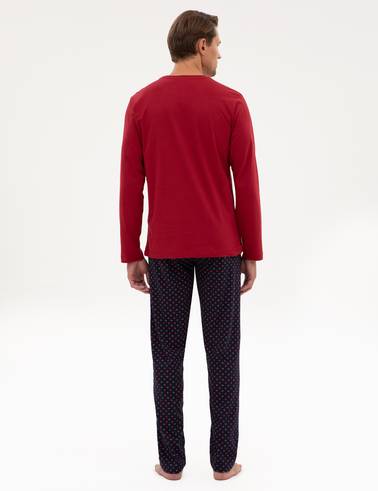 Bordo Pijama Takımı