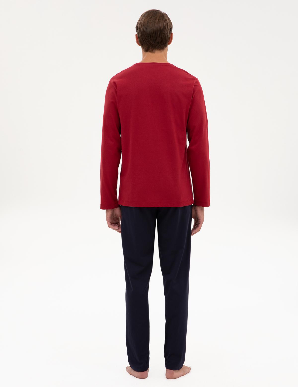 Bordo Pijama Takımı - 50322631024