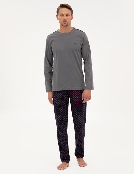 Koyu Gri Pijama Takımı - 50322633006