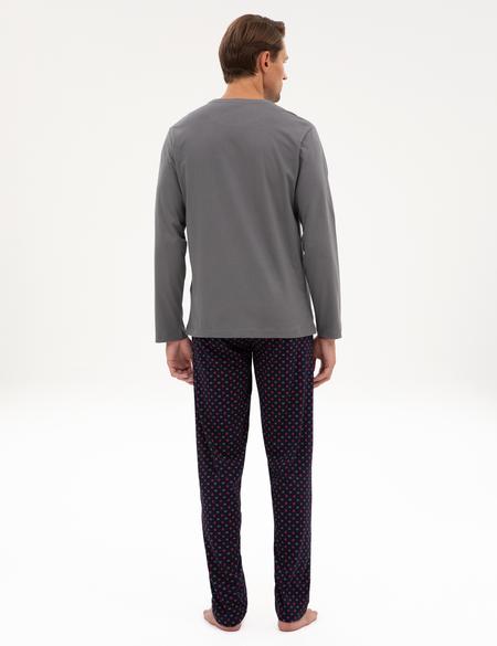 Koyu Gri Pijama Takımı - 50322633006