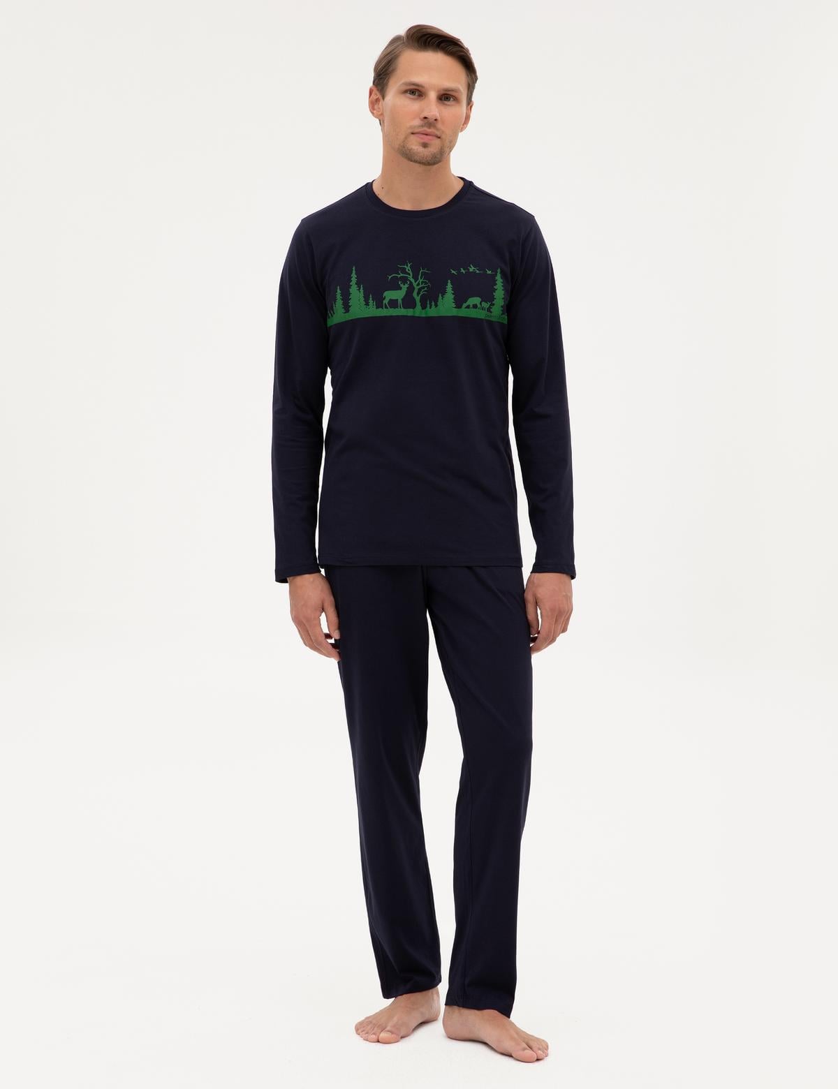 Lacivert Pijama Takımı