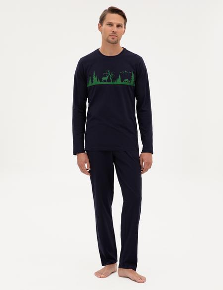 Lacivert Pijama Takımı - 50322636018