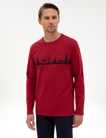 Bordo Pijama Takımı - 50322636020