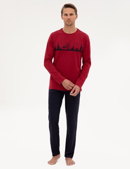 Bordo Pijama Takımı - 50322636020
