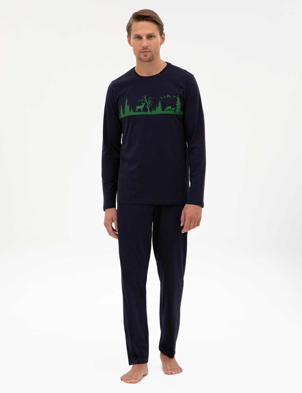 Lacivert Pijama Takımı - 50322636018