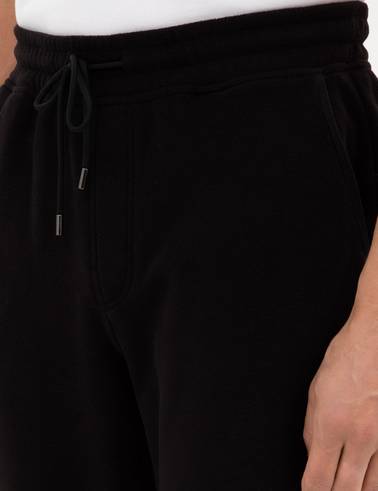 Siyah Slim Fit Polar Eşofman Altı