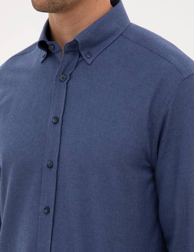 İndigo Regular Fit Uzun Kollu Gömlek