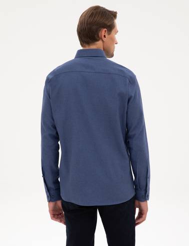 İndigo Regular Fit Uzun Kollu Gömlek