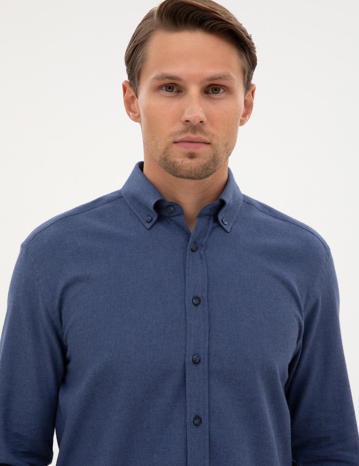 İndigo Regular Fit Uzun Kollu Gömlek - 50311380113