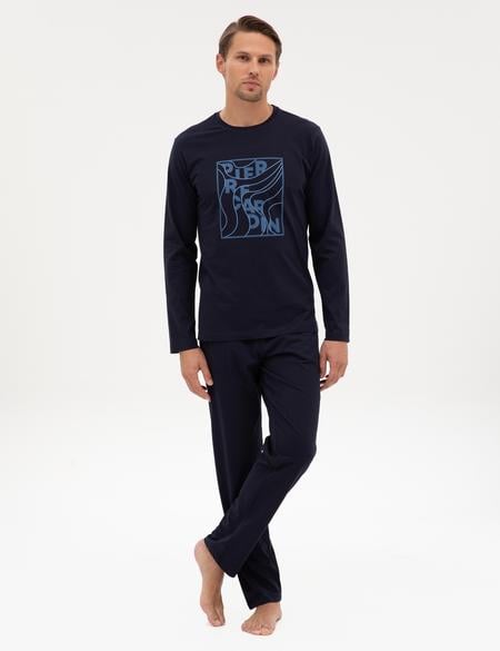 Lacivert Pijama Takımı - 50322653006