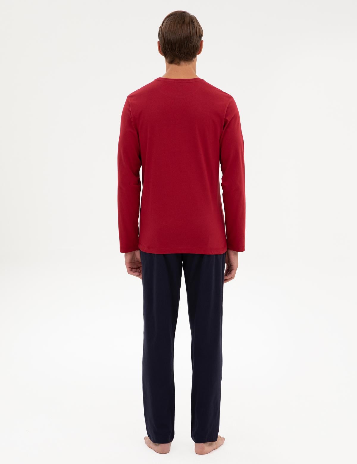 Bordo Pijama Takımı - 50322652009