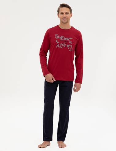 Bordo Pijama Takımı