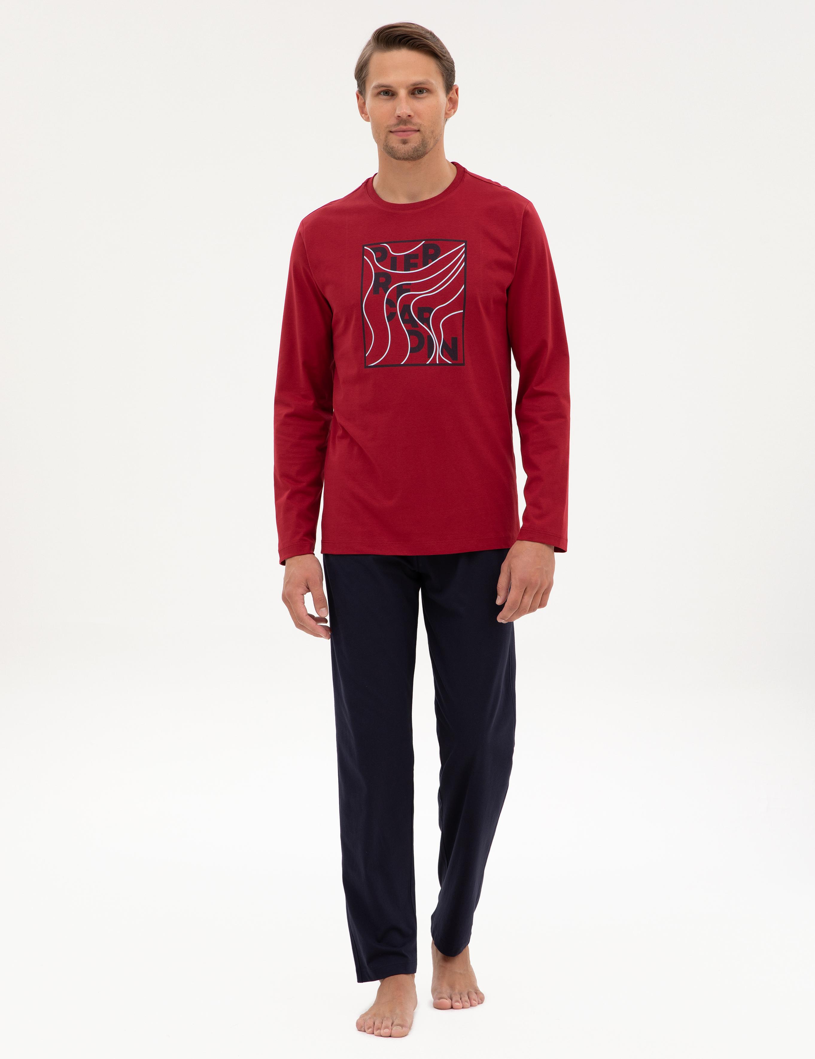 Bordo Pijama Takımı