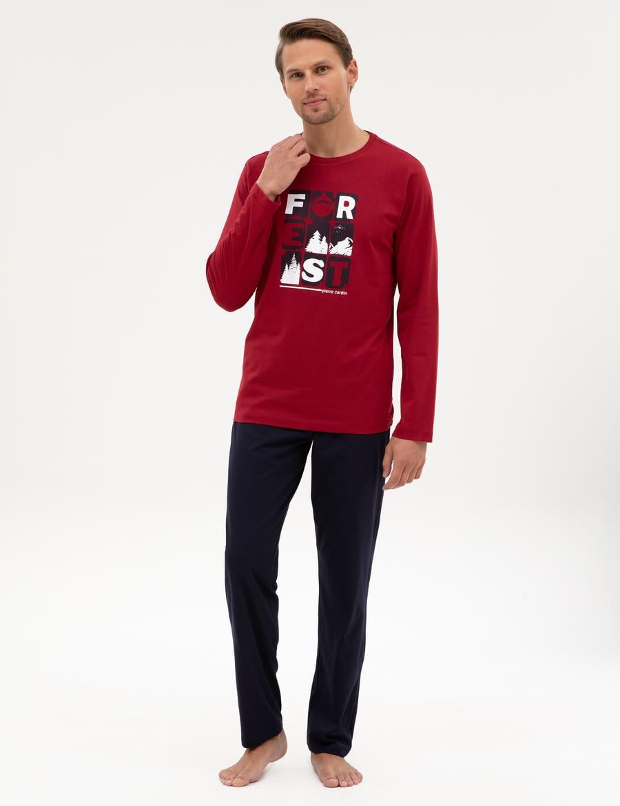 Bordo Pijama Takımı