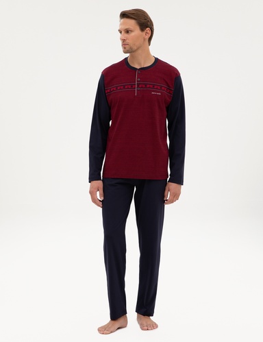 Bordo Pijama Takımı