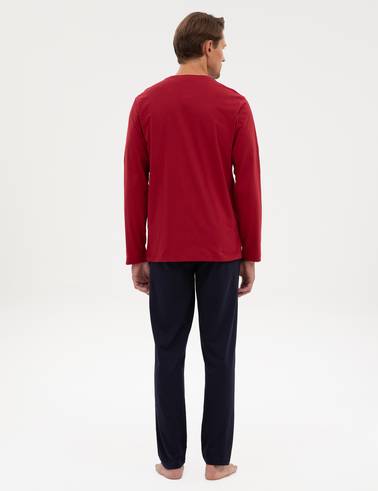 Bordo Pijama Takımı