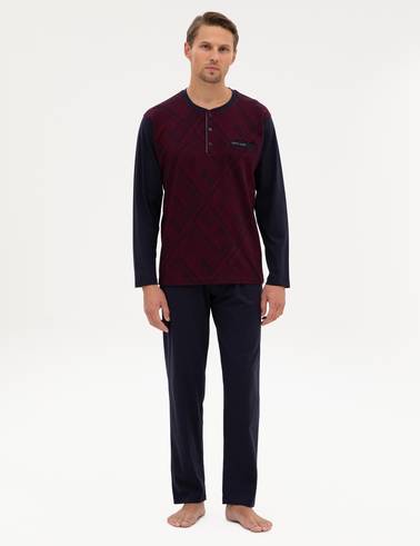 Bordo Pijama Takımı