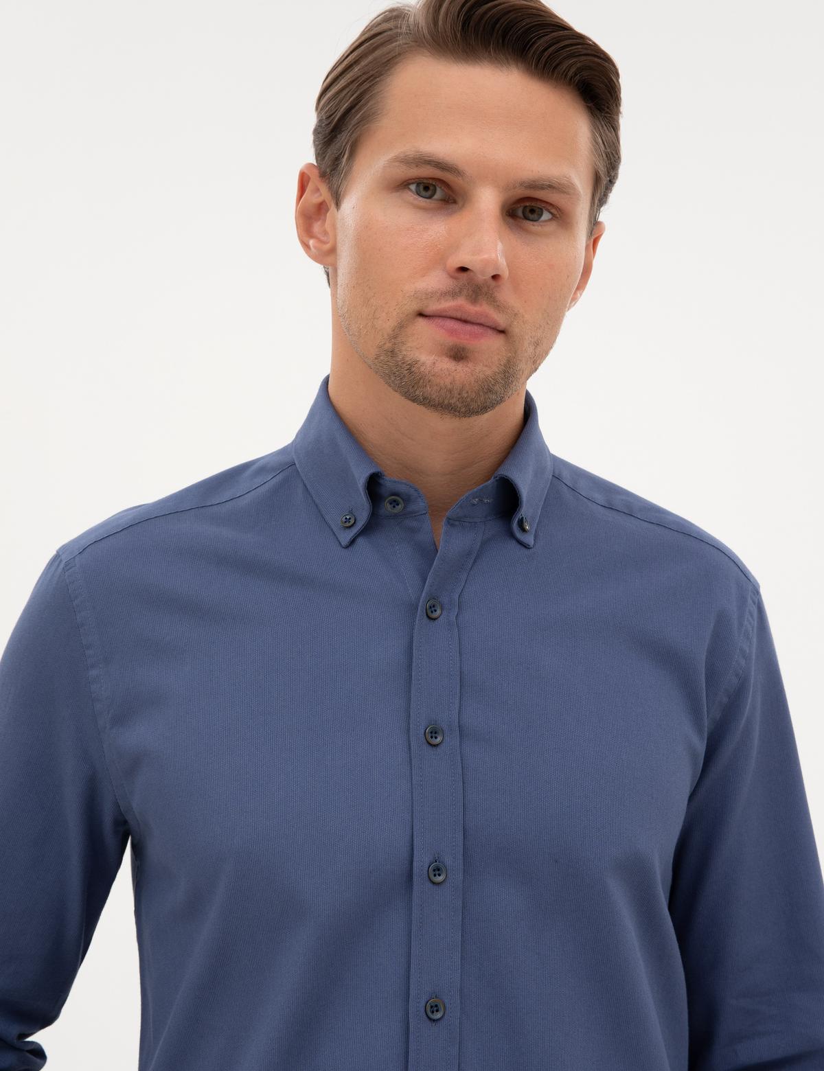 İndigo Regular Fit Uzun Kollu Gömlek - 50311308001