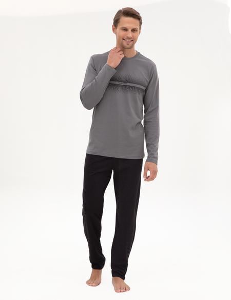 Koyu Gri Pijama Takımı - 50322634004