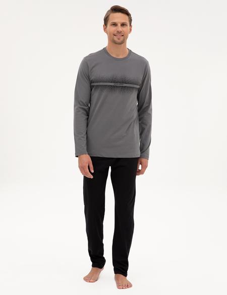 Koyu Gri Pijama Takımı - 50322634004