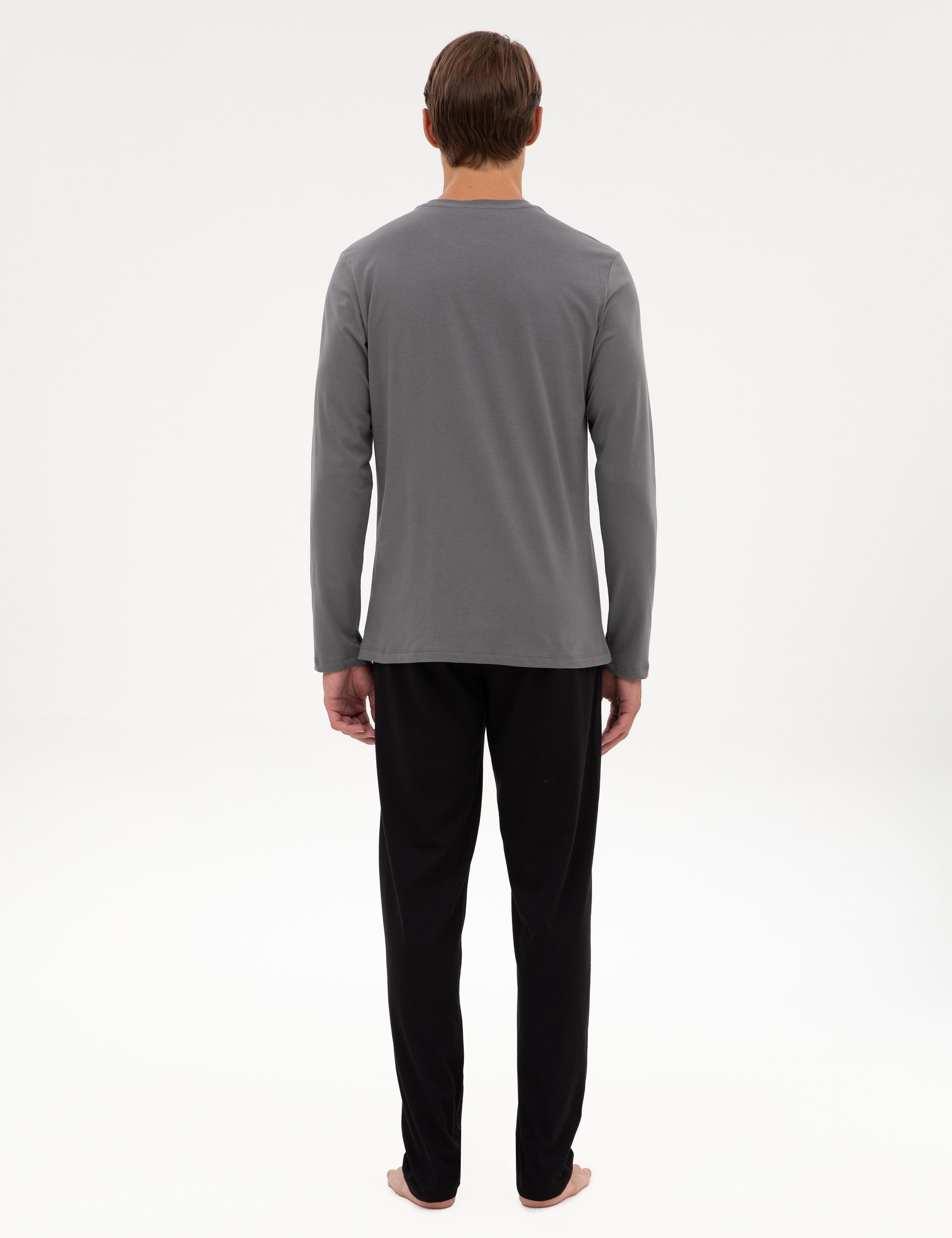 Koyu Gri Pijama Takımı