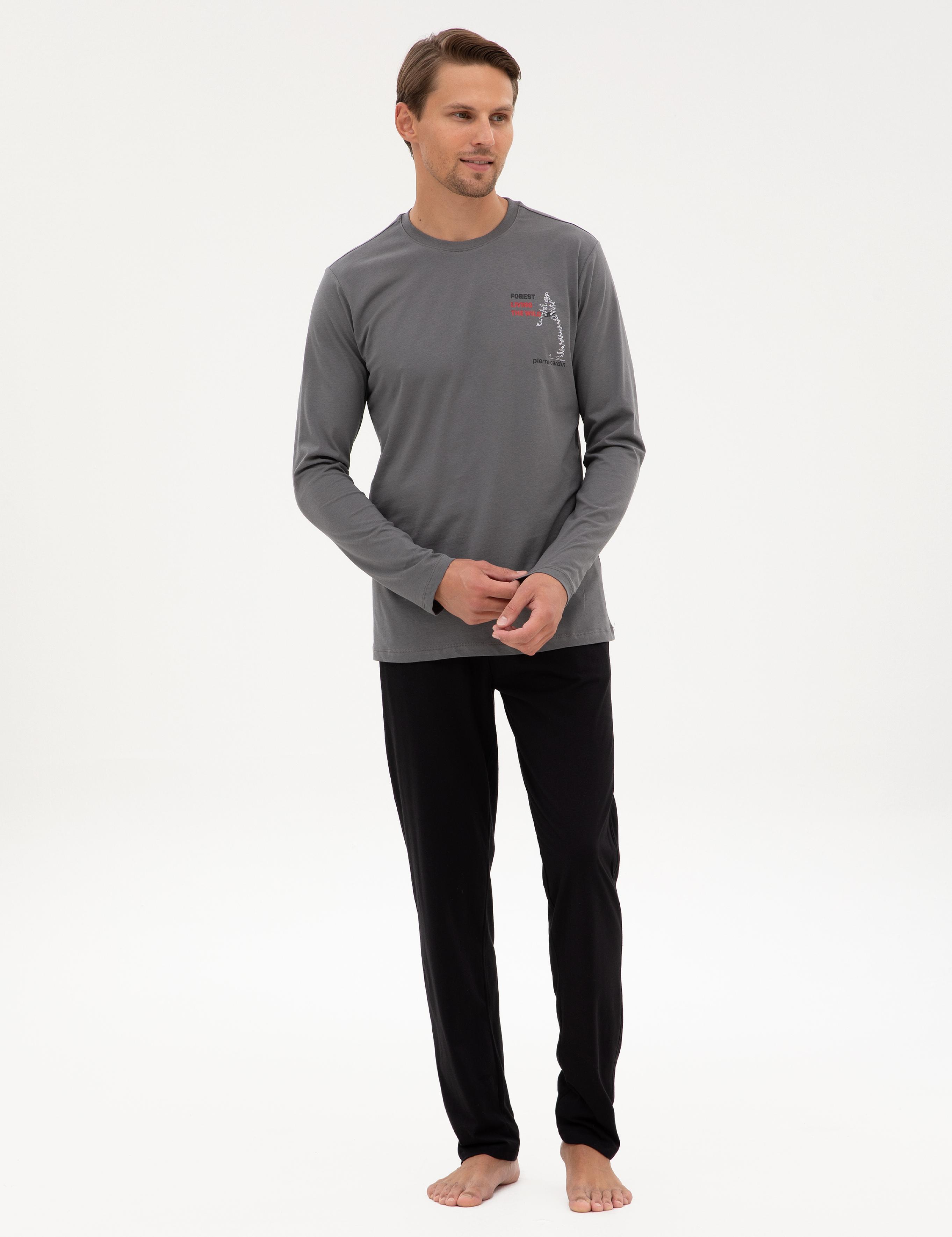 Koyu Gri Pijama Takımı