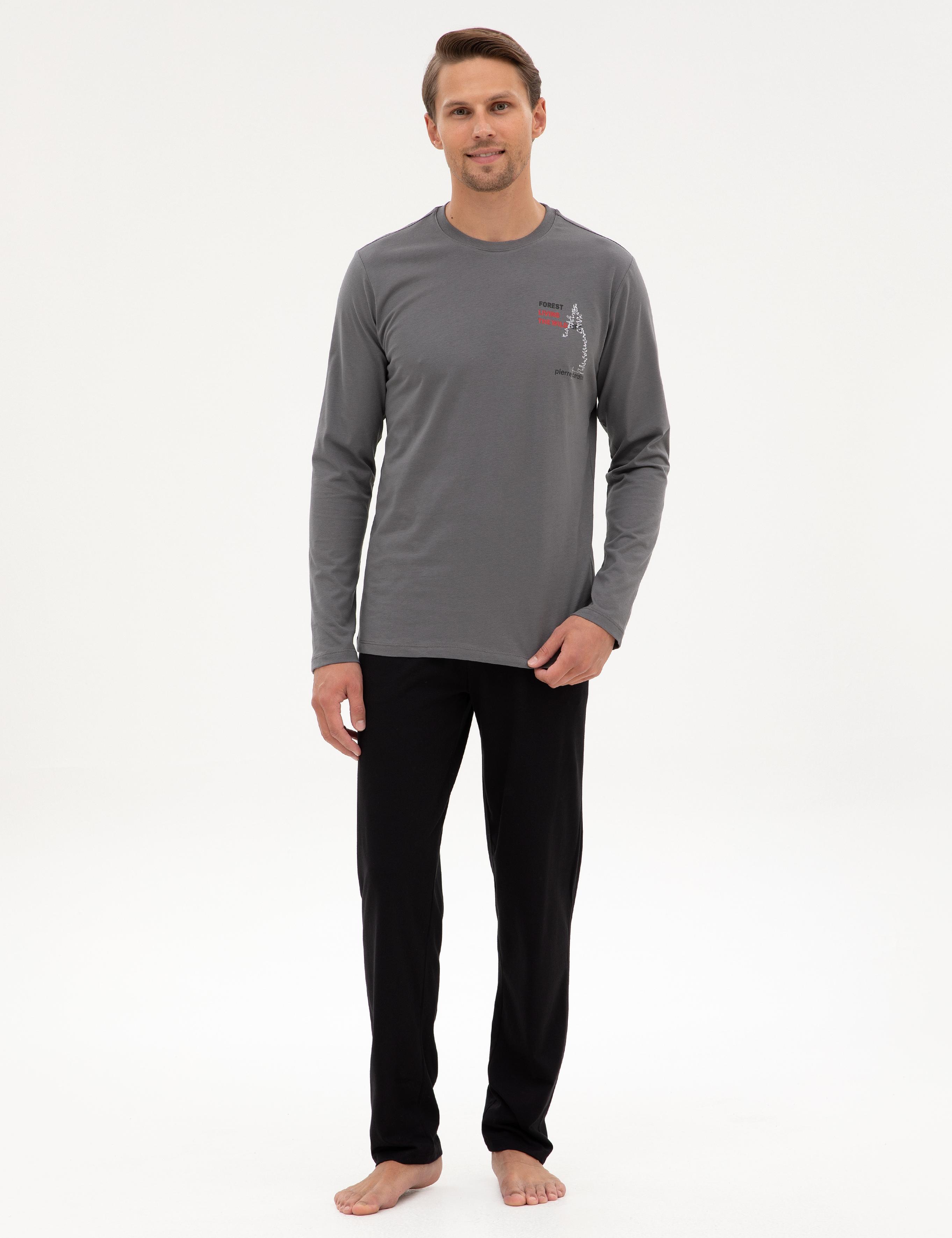 Koyu Gri Pijama Takımı