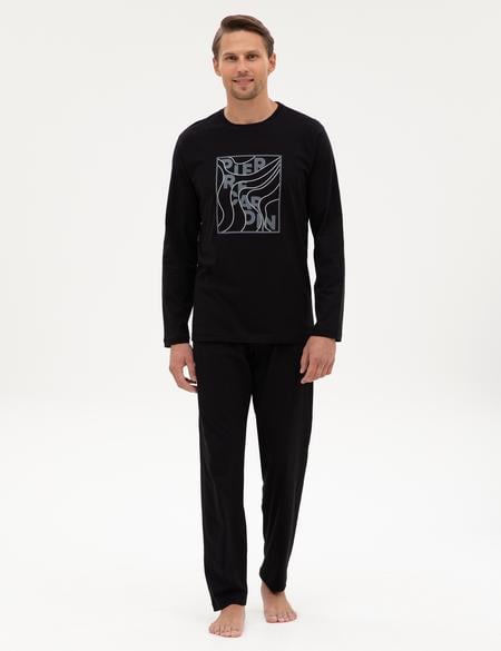Siyah Pijama Takımı - 50322653001