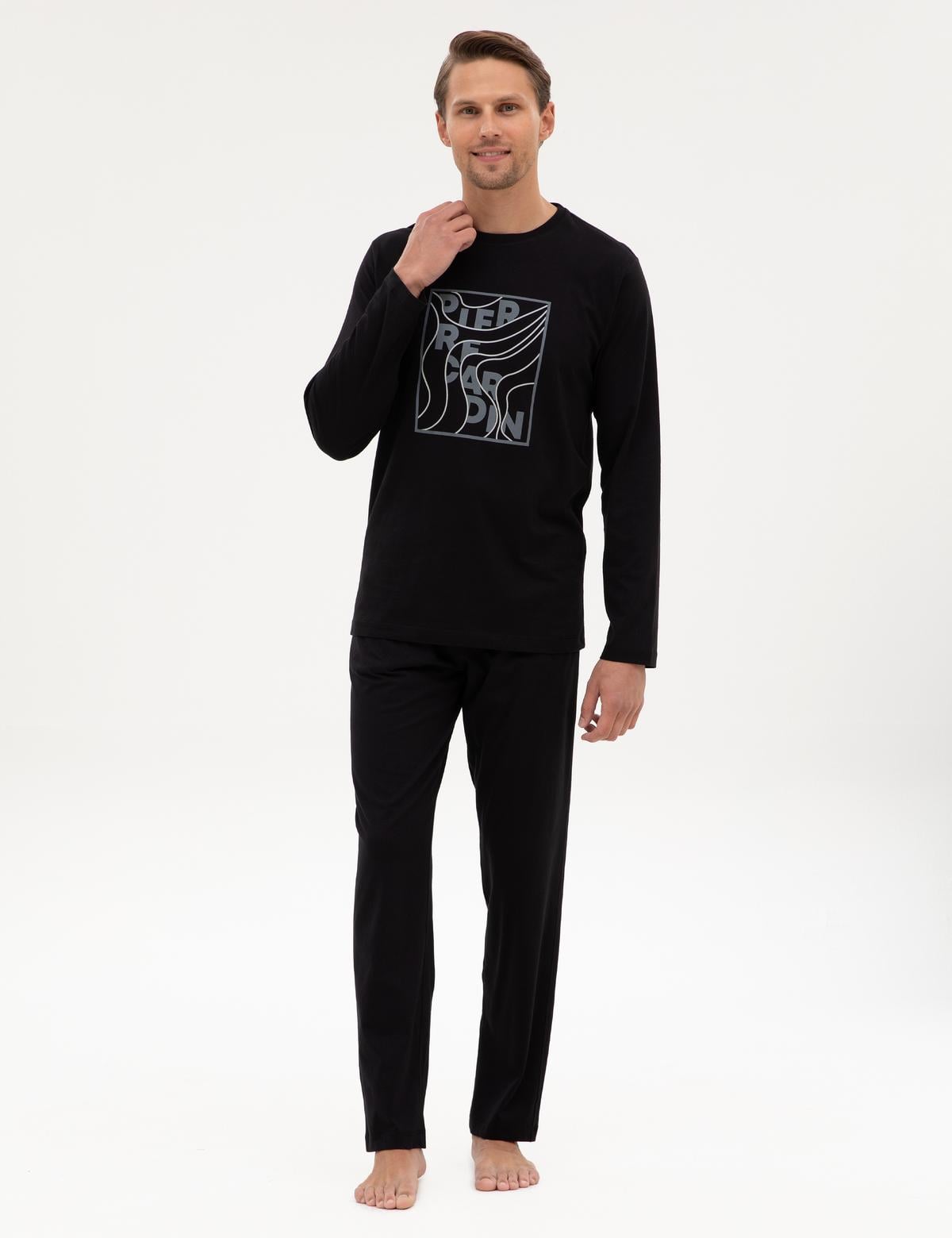 Siyah Pijama Takımı - 50322653001