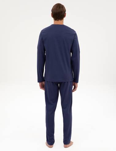 İndigo Pijama Takımı