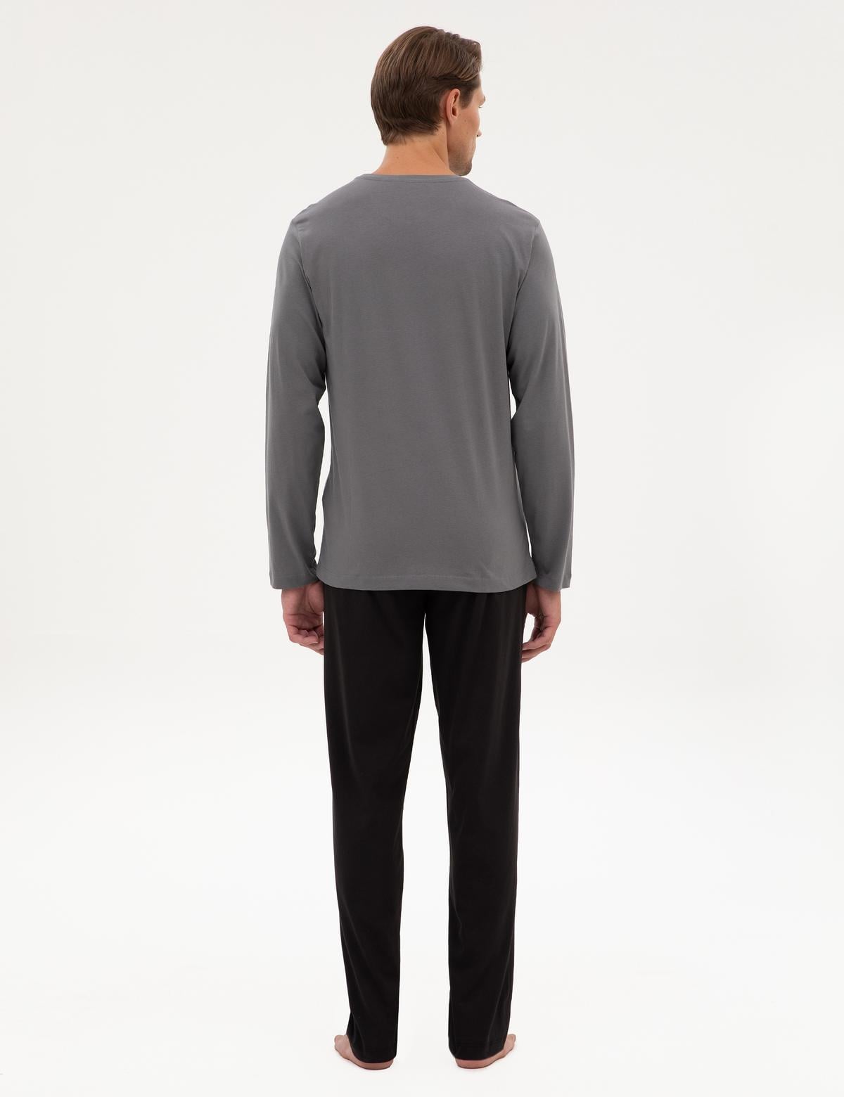 Koyu Gri Pijama Takımı - 50322652005