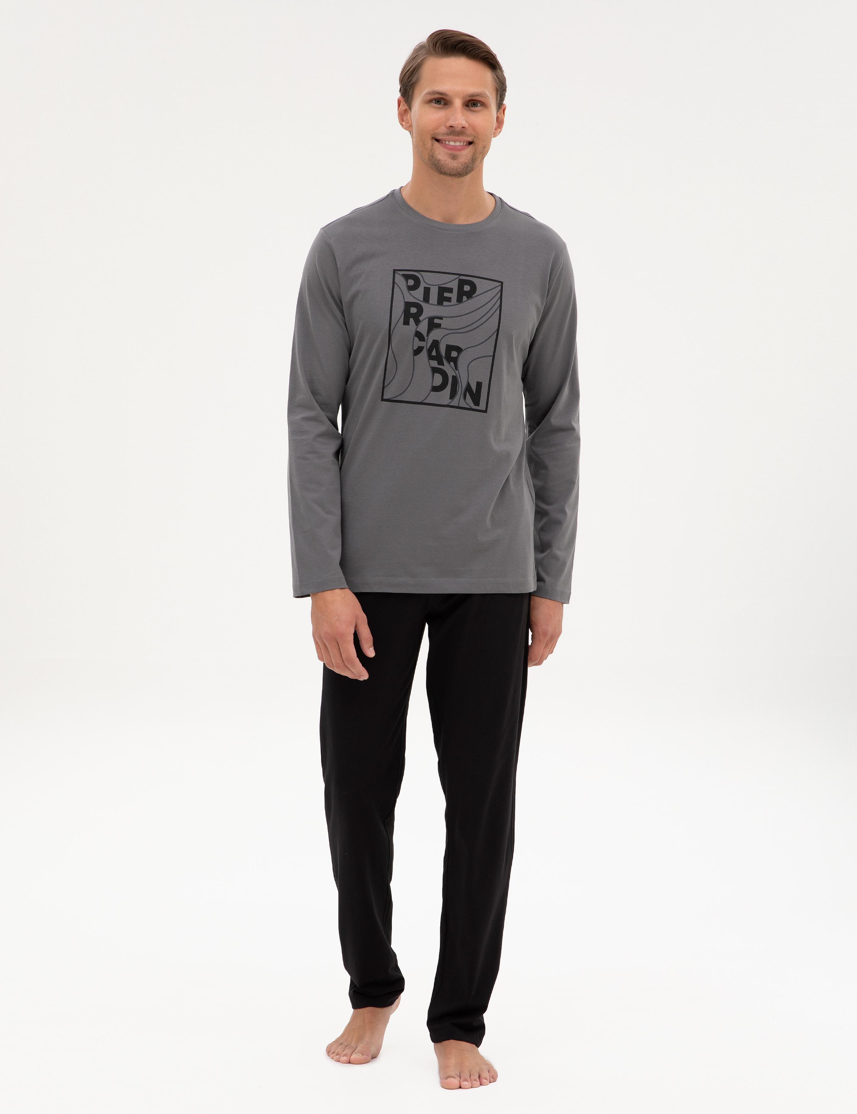 Koyu Gri Pijama Takımı