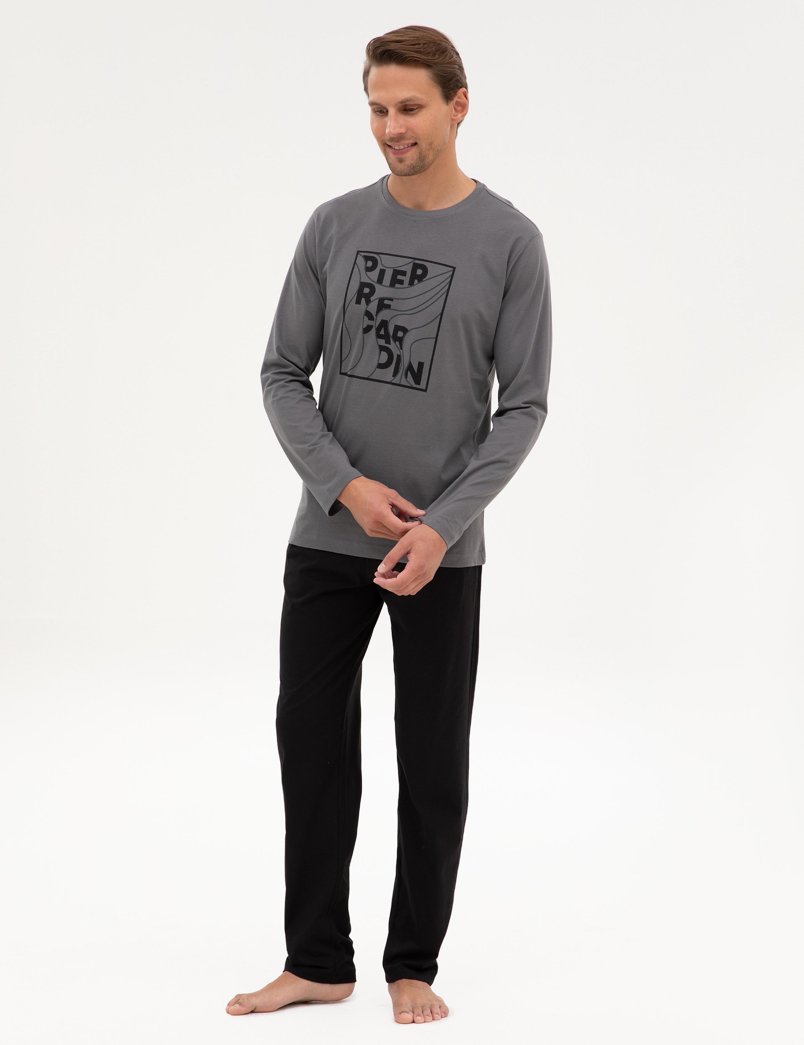 Koyu Gri Pijama Takımı