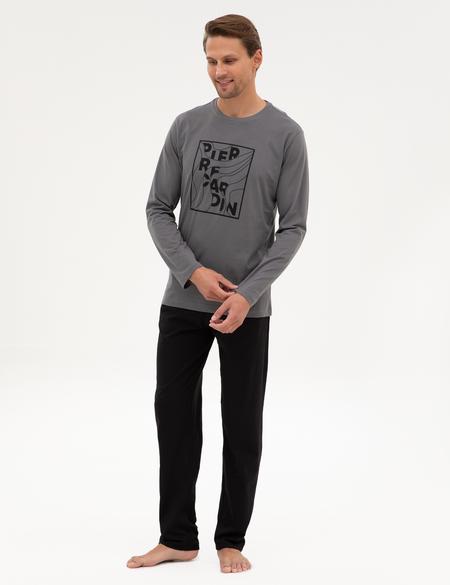 Koyu Gri Pijama Takımı - 50322653012