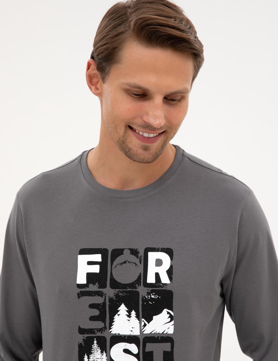 Koyu Gri Pijama Takımı