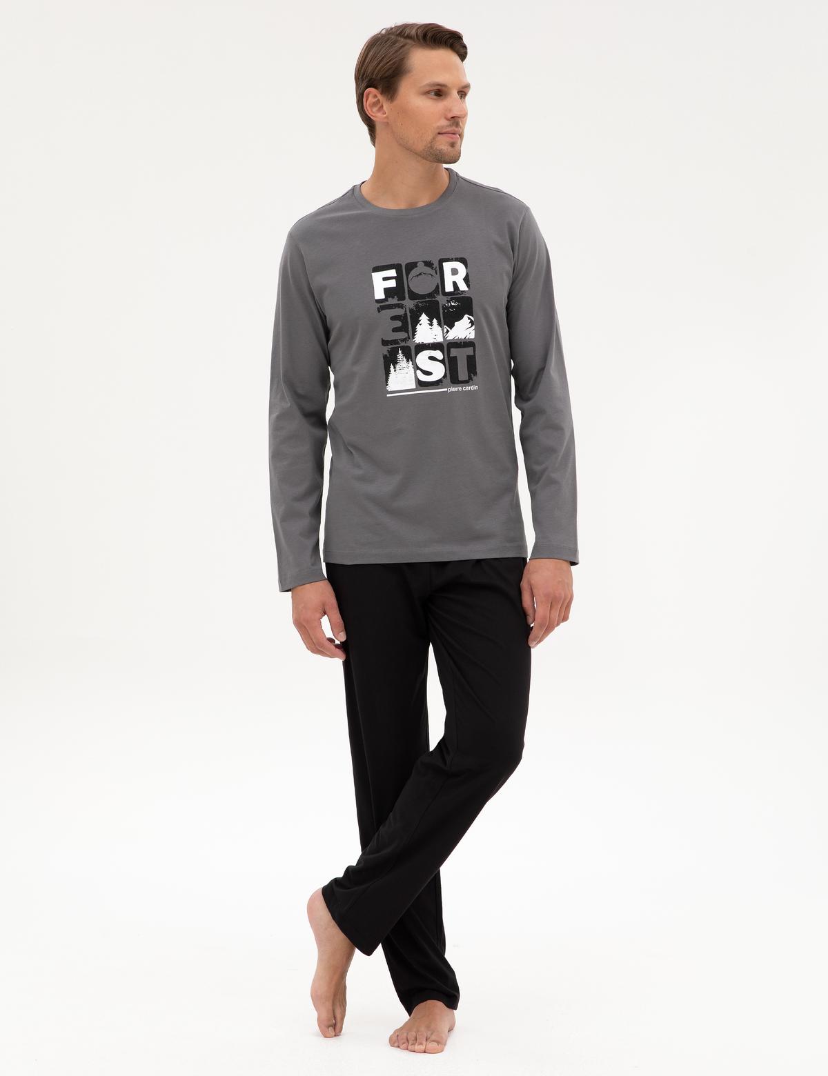 Koyu Gri Pijama Takımı - 50322655008