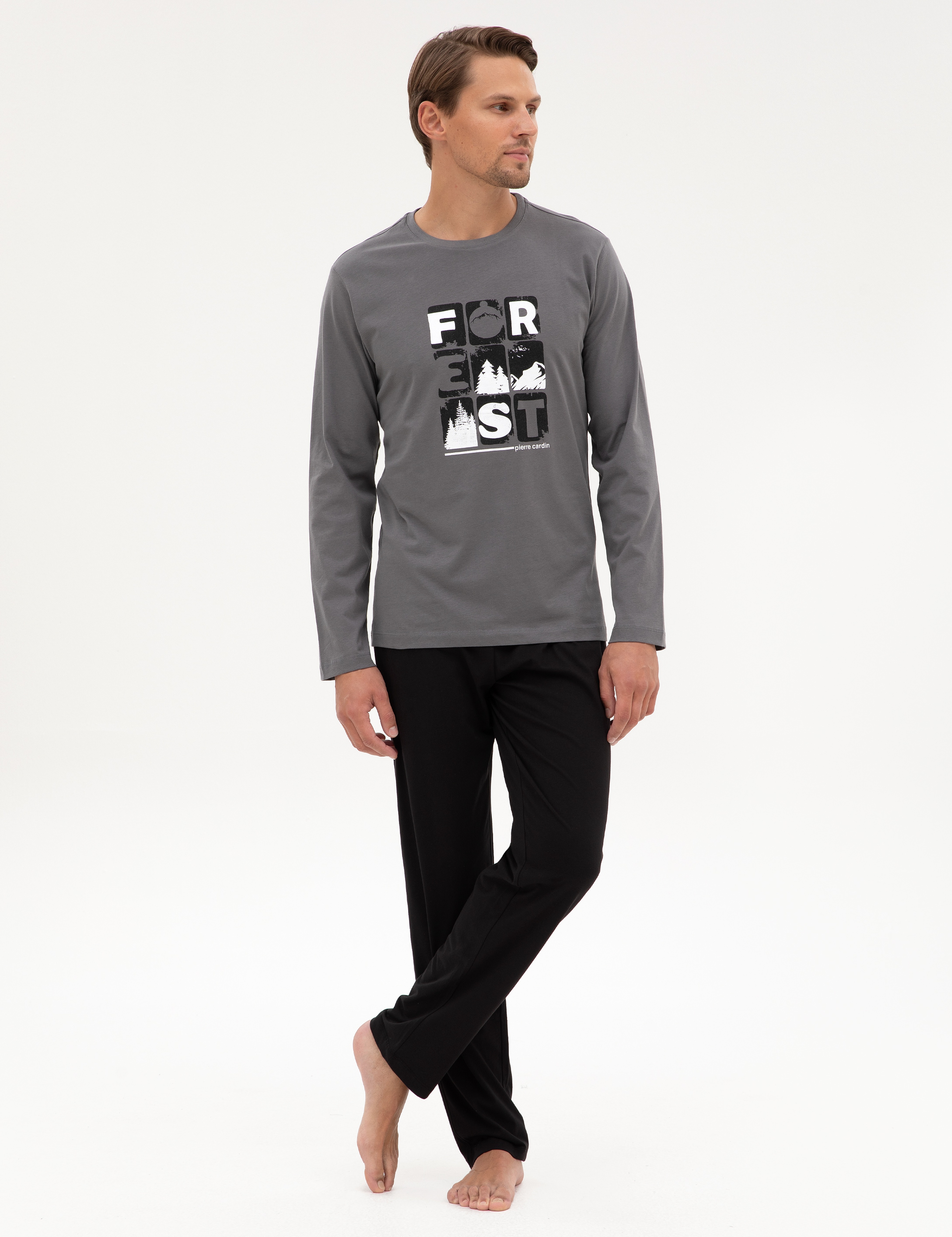 Koyu Gri Pijama Takımı - Image 4