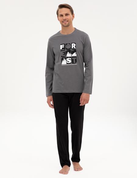 Koyu Gri Pijama Takımı - 50322655008