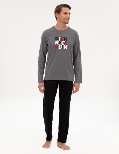 Koyu Gri Pijama Takımı - 50322654008