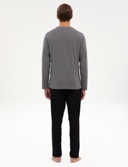 Koyu Gri Pijama Takımı - 50322654008