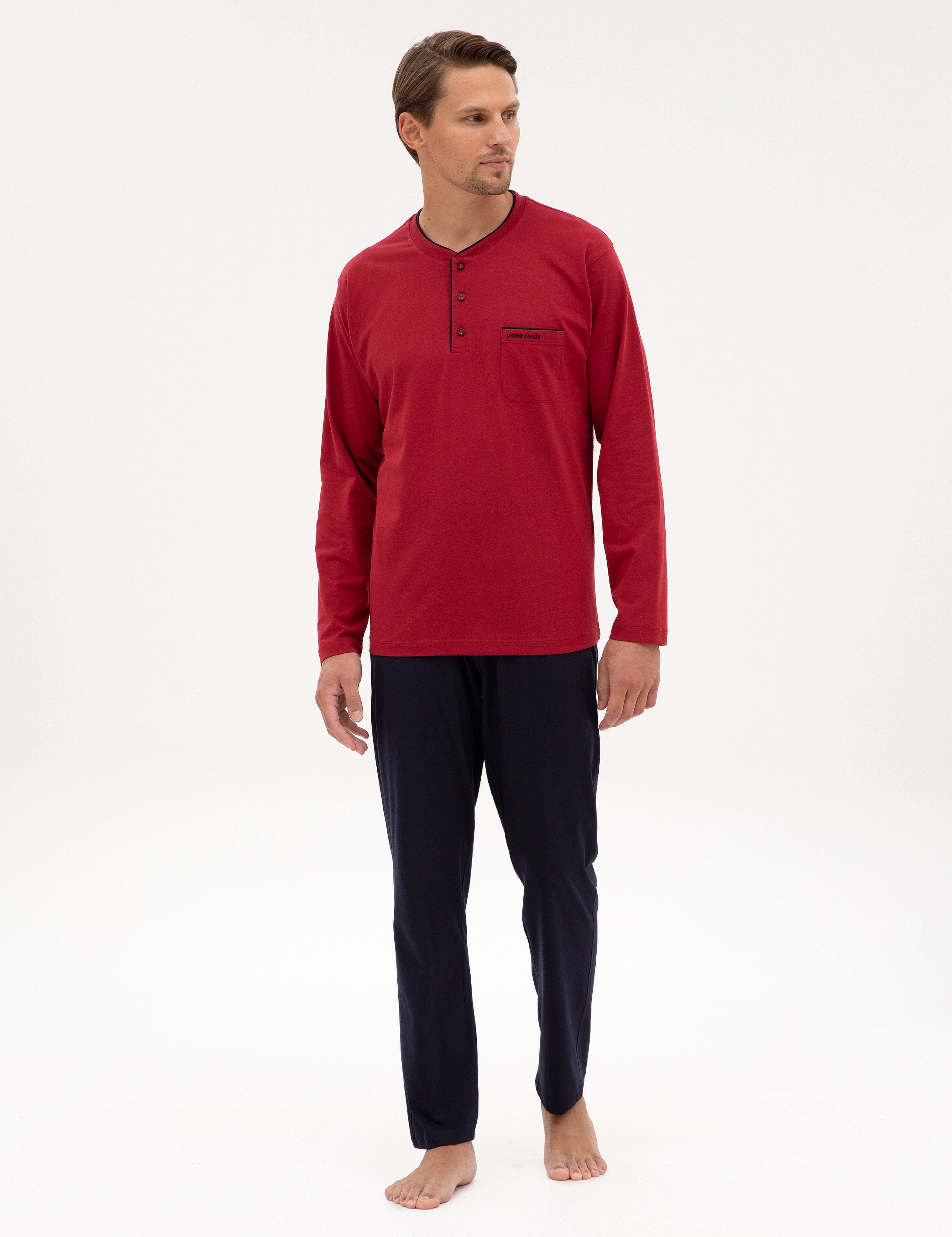 Bordo Pijama Takımı & İç Çamaşır Seti - Image 2