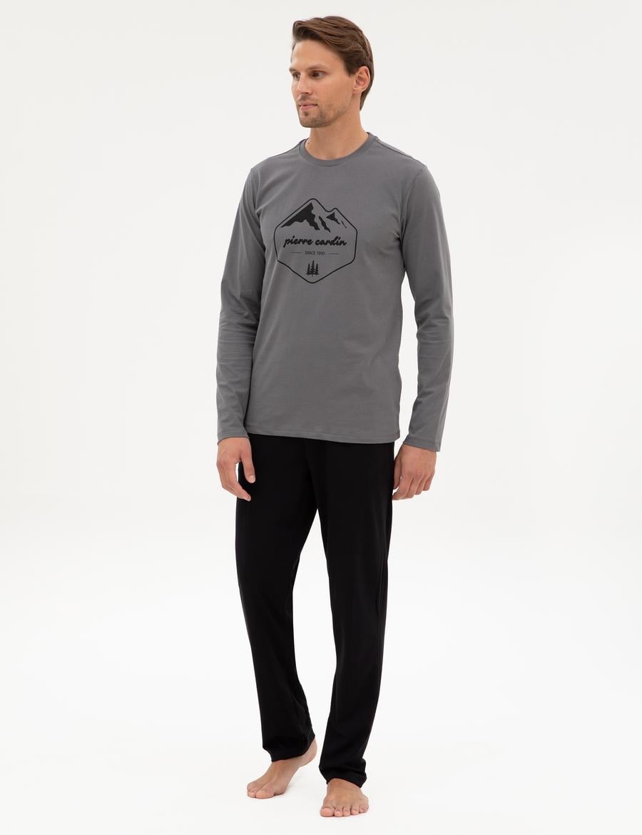 Koyu Gri Pijama Takımı