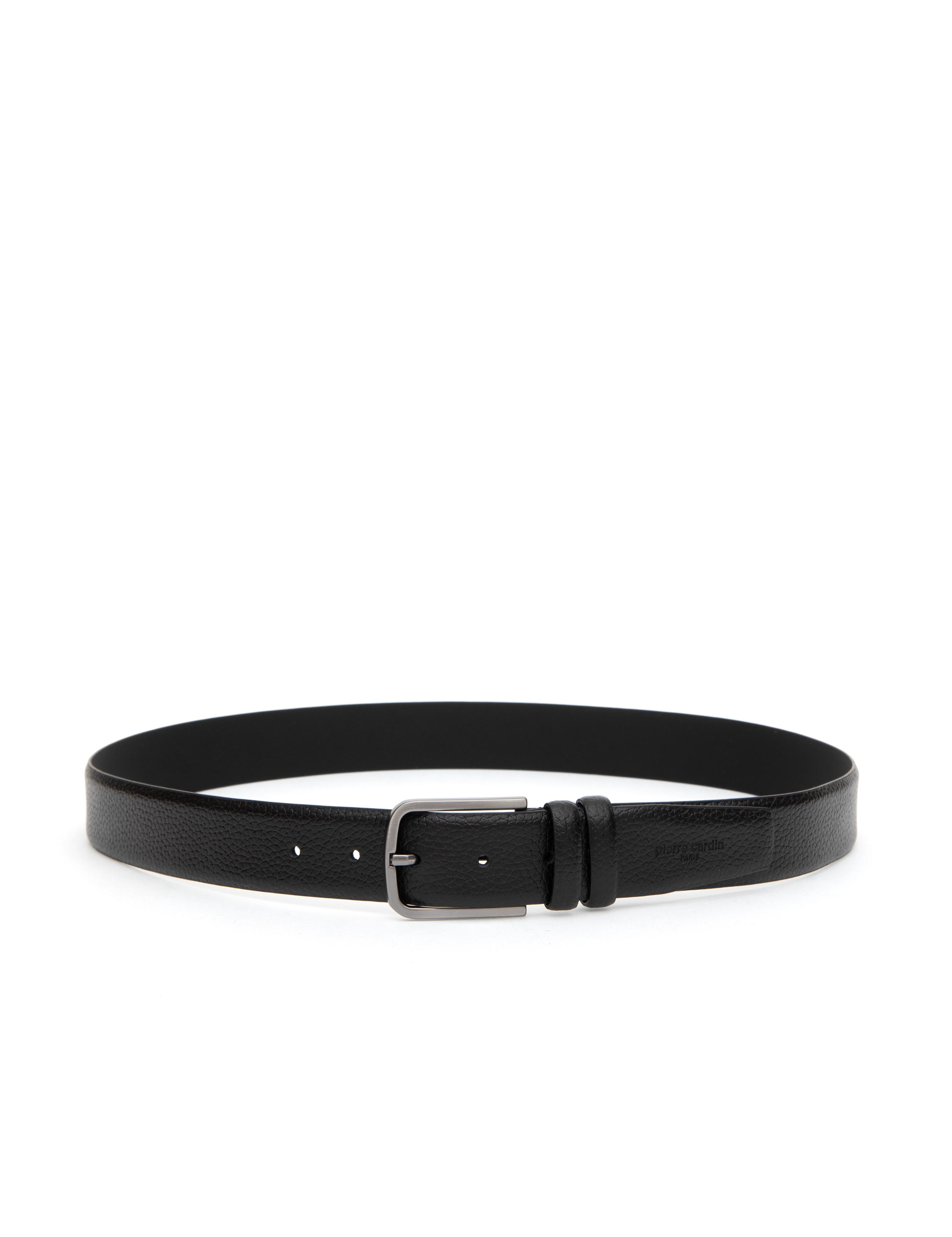 Siyah %100 Deri Kemer & Cüzdan Set