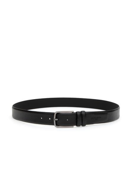 Siyah %100 Deri Kemer & Cüzdan Set - 50319276002