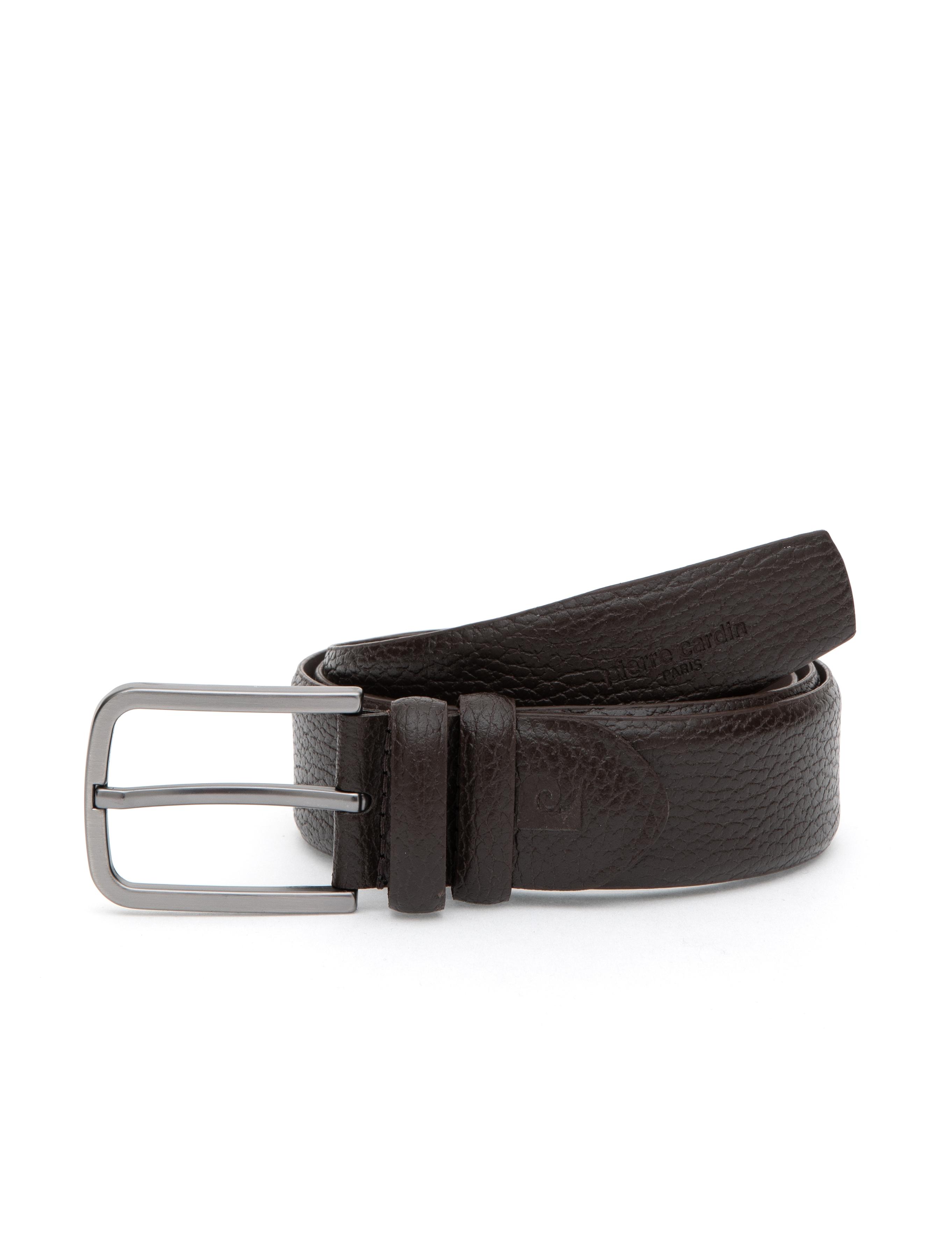 Kahverengi %100 Deri Kemer & Cüzdan Set