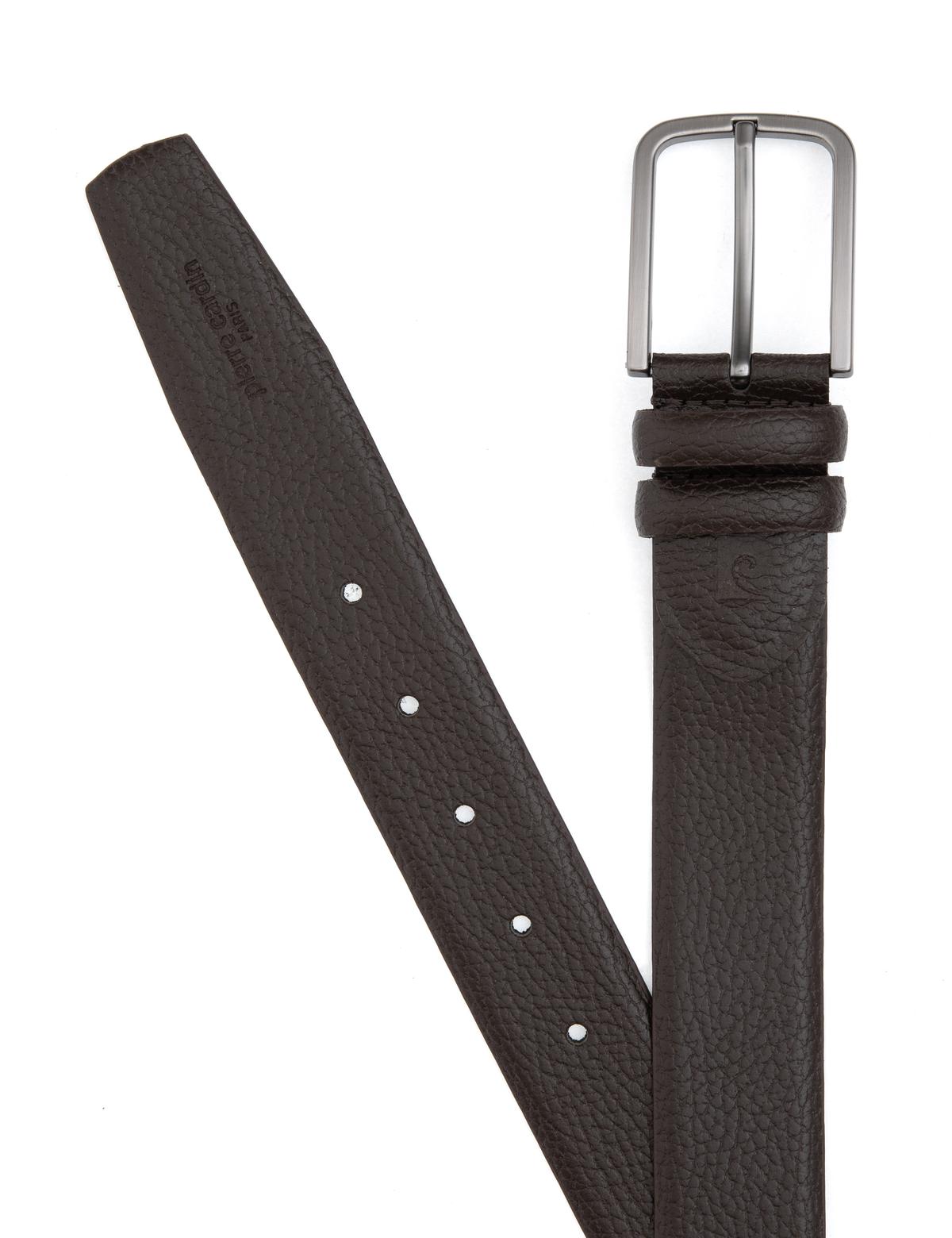 Kahverengi %100 Deri Kemer & Cüzdan Set - 50319276001